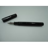 An Esterbrook Bandless Dollar Pen, a fountain pen, circa 1940, with a scarce 3688 sunburst nib,