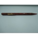 A Waterman mechanical pencil, Red ripple, very good condition