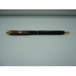A Sheaffer Targa Slim ballpoint pen, Black, very good condition, made in the USA