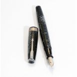 A Parker fountain pen. A Parker Vacumatic fountain pen with broad gold band to cap