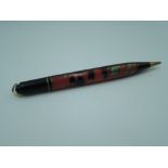 A Conway Stewart Dura Point mechanical pencil, circa 1920, multi colour, ringtop, made in the UK