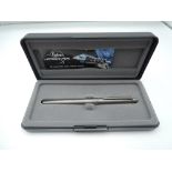 A boxed Fisher Space ballpoint pen, Grey titanium, made in the USA