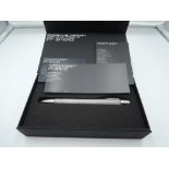 A boxed Faber-Castell Porsche Design mechanical pencil, Tecflex stainless steel, made in Germany.