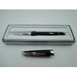 A boxed Cross ballpoint pen, in Black Lacque, made in the USA