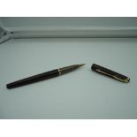 A Parker 50 Falcon fountain pen, circa 1970 Matt Bronze, medium nib, converter, good condition, made