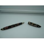 A Sheaffer Balance fountain pen, 1930, Pearl and Black, medium nib, lever fill, very good condition,