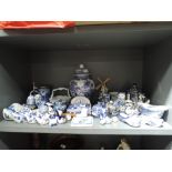 A selection of Dutch delft ceramics