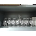 A selection of spirit and wine glasses including Old Hall