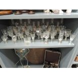 A selection of wine spirit and party glasses