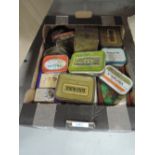 A collection of tobacco tins etc
