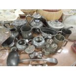 A selection of 19th Century and later metal wares
