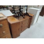 An Art Deco style walnut dressing table