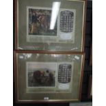 Two framed Bibby calendar prints March and May dated 1928