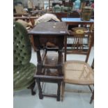 Two mid 20th Century oak occasional tables