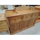 A modern pine sideboard