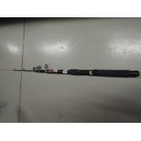 A telescopic fishing rod