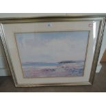 A print after John Burman, Calm Bay, mounted and framed