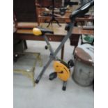 A Gold's gym exercise bike