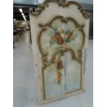 A vintage stream carousel, painted engine cupboard door