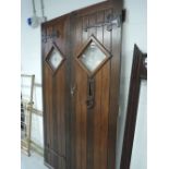 A set of vintage rustic double doors