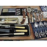 A selection of flatwares and cutlery