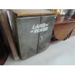 A vintage Versa Tool tool cabinet, with Land Rover stencil lettering