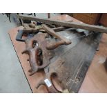 A selection of vintage saws etc