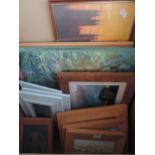 A box of assorted pictures