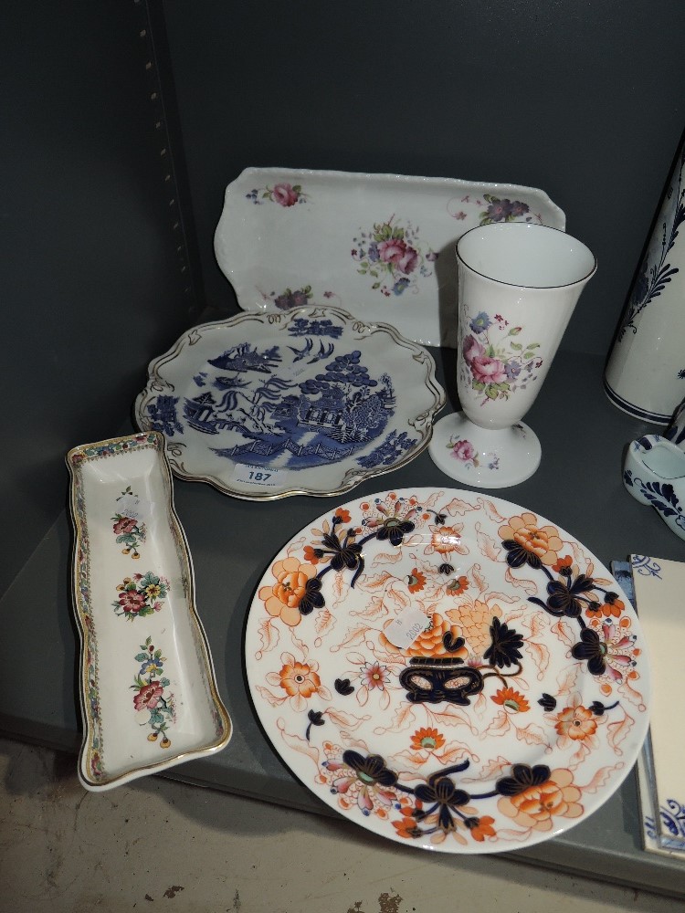 A selection of ceramics including Coalport