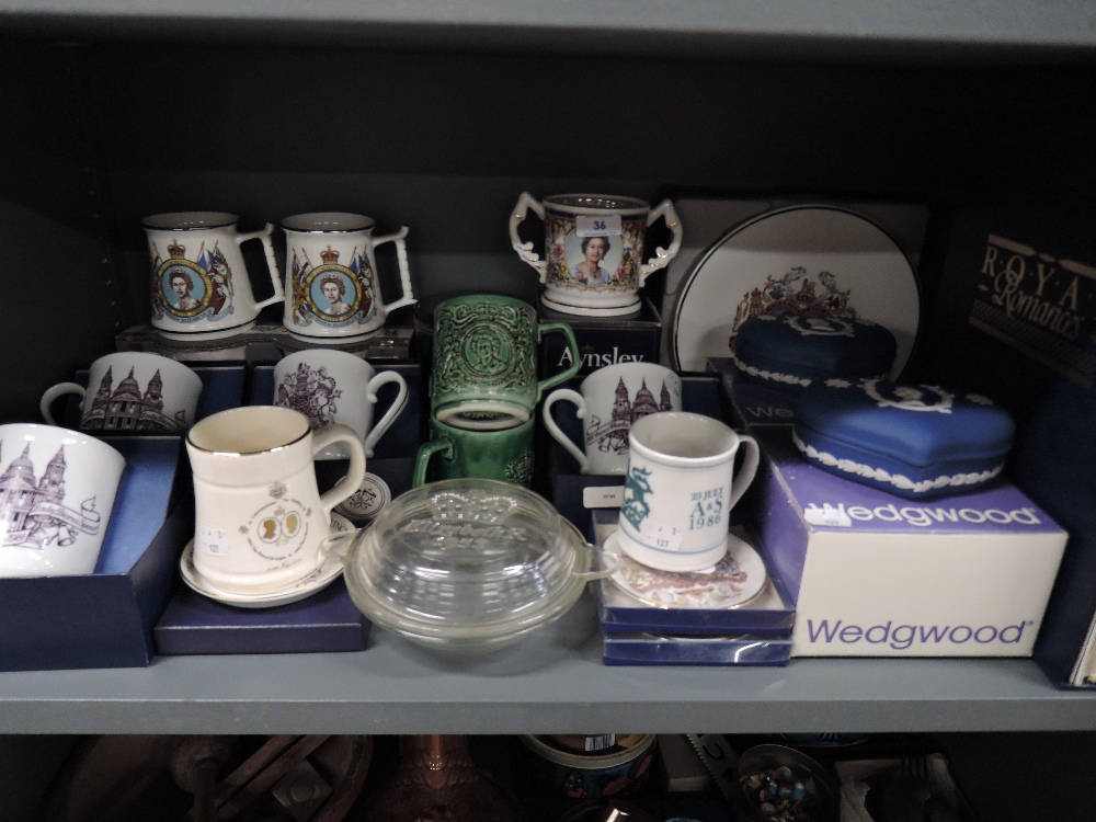 A selection of Royal coronation wares some boxed