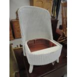 A Lloyd loom style nursing chair (no seat)