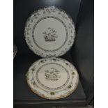 Two printed and hand finished plates by Copleand Spode