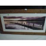 A photographic print of pier
