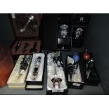A selection of various design cork and bottle stoppers including Gleneagles