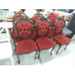 A set of six (four plus two) classical style dining chairs
