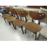 A set of four vintage mid Century G-Plan dining chairs, possibly Librenza