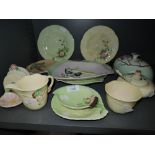 A selection of ceramics by Carleton ware