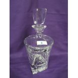 A clear cut crystal glass Whisky or spirit decanter by Gleneagles