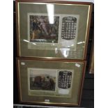 Two framed Bibby calendar prints March and May dated 1928