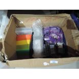 A box of Crafter's oven bake clay and tools etc