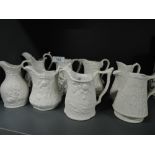 A selection of parrian ware jugs by Portmeirion
