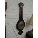 A 19th century rosewood wheel barometer