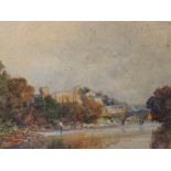 A watercolour, George Edward Alexander, Barnard Castle, signed, dated 1923, and attributed verso,