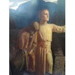 An oil painting, Delmar Banner, The Good Samaritan, 39in x 30in