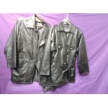 Two Italian leather jackets, one ladies having tags attached,the other gents, both in great