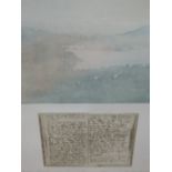 An artist's prof print after Wilkinson, A Grasmere Journal, 25in x 19in