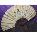 Oversized oriental fan. Great condition, would make a brilliant display piece.