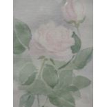 A selection of pictures including pair of still life roses, 9in x 6in, and prints