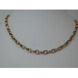 A 9ct gold heavy link belcher chain, approx 20'