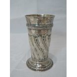A Victorian silver vase having moulded decoration, Sheffield 1892, Henry Stratford Ltd